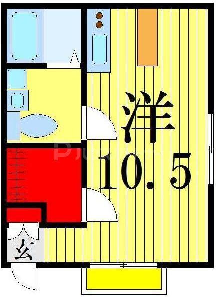 メゾン グロワール(ワンルーム/2階)の間取り写真