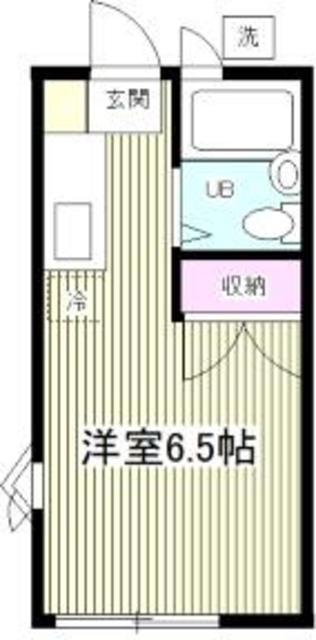 ローレル横濱壱番館(ワンルーム/1階)の間取り写真