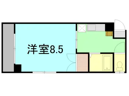 グランシャリオK(1K/5階)の間取り写真