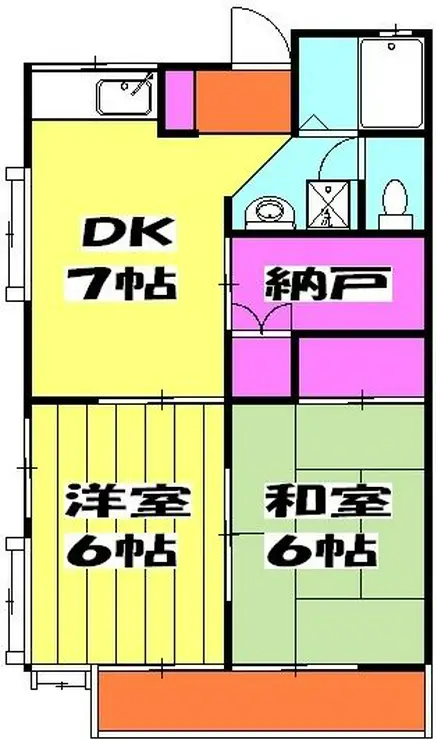 ハイクオリティハイツ・らん 2階階 間取り