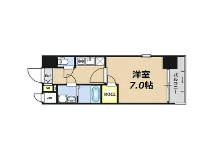 エスプレイス新大阪サウスゲート(1K/11階)の間取り写真