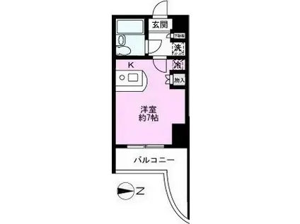 アネックス蒲生西町(ワンルーム/6階)の間取り写真