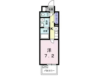 広島電鉄本線 天満町駅 徒歩4分 10階建 築6年(1K/10階)の間取り写真