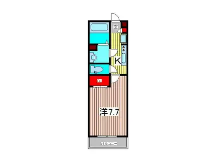 リブリ・YUME III(1K/3階)の間取り写真