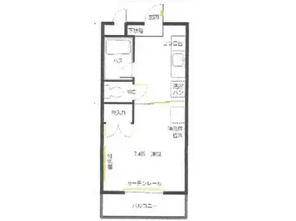 サンパレスイノウエ(1K/3階)の間取り写真