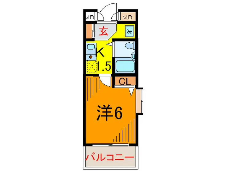 ハイム大田原 2階階 間取り