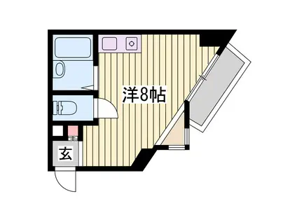 伊川谷マンション(1K/3階)の間取り写真