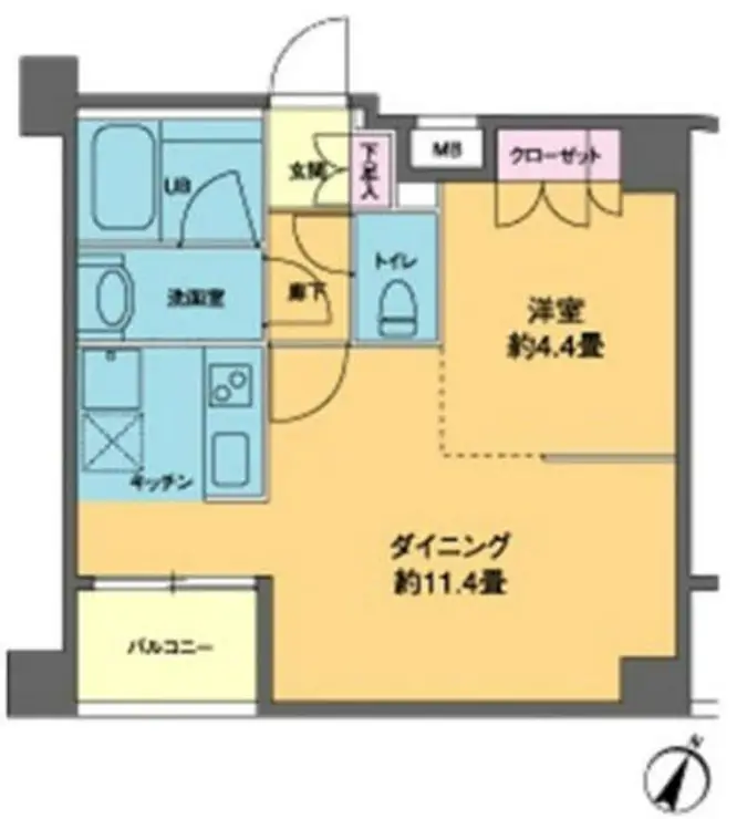 カスタリア南麻布 4階階 間取り