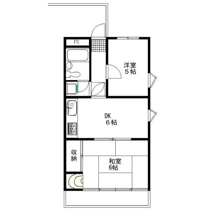 蕨平和マンション 3階階 間取り