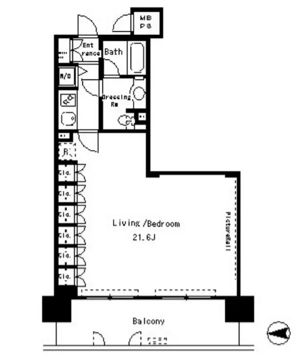 パークアクシス四谷ステージ 3階階 間取り