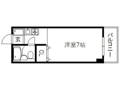 ボイスビル(1K/5階)の間取り写真