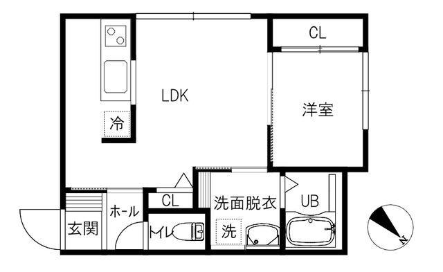 INTEGRAL ISHIBIKI(1LDK/2階)の間取り写真