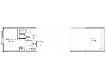 テラス金町(ワンルーム/1階)の間取り写真