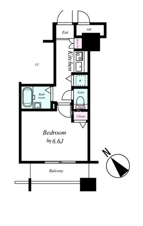 パークウェル京橋 9階階 間取り