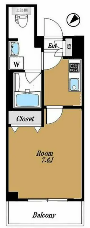 DUARES愛宕虎ノ門 5階階 間取り