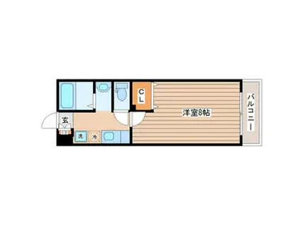 ソレイユパルク14番館(1K/3階)の間取り写真