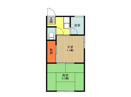 桂コーポラス(2K/2階)の間取り写真