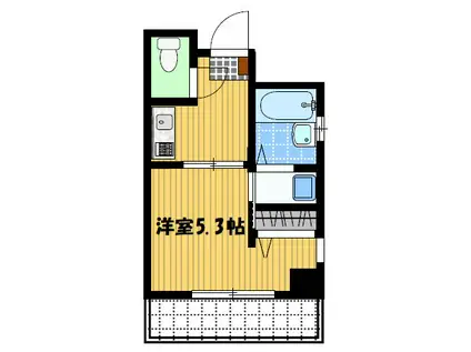 Kハイツ2(1K/2階)の間取り写真