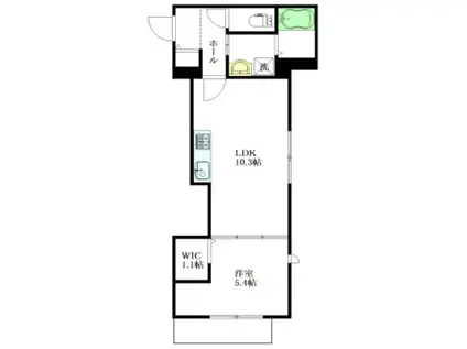 MMテラス中野(1LDK/2階)の間取り写真