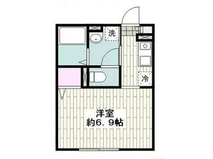 イーグルハウス元町(1K/3階)の間取り写真