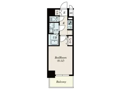 S-RESIDENCE堀田ノースIIエスレジデンスホリタノースツー(1K/11階)の間取り写真