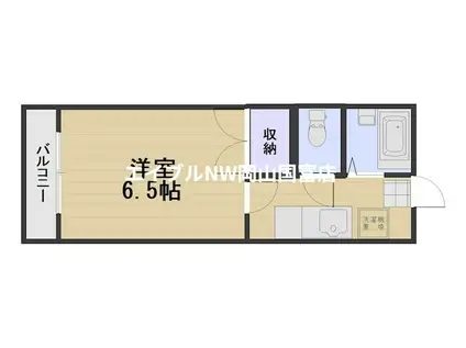 クイーンパレス(1K/1階)の間取り写真