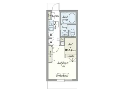 MY STYLE VINTAGE淵野辺(1K/2階)の間取り写真