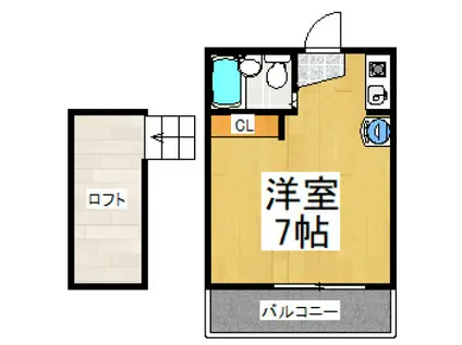 エステー小平(ワンルーム/2階)の間取り写真
