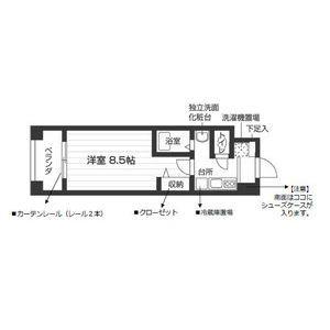 ウイステリア神宮西(1K/5階)の間取り写真