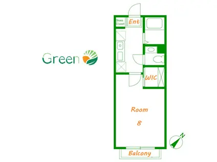 SEA FLAT(1K/1階)の間取り写真