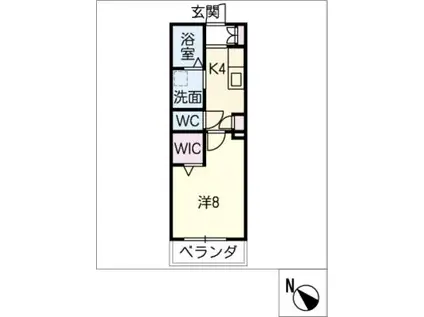 PARK VILLA SUMIYOSHI(1K/2階)の間取り写真
