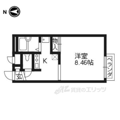 レオパレスMIYUKI(1K/2階)の間取り写真