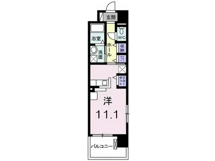 EZEST大塔(1K/2階)の間取り写真