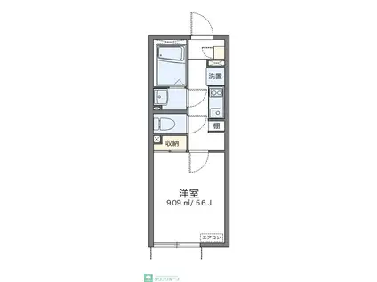 レオネクストUBUKATA(1K/2階)の間取り写真