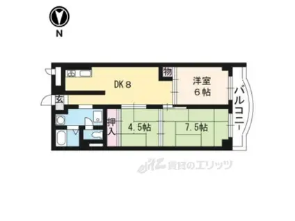 山崎ビル(3LDK/2階)の間取り写真