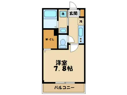 レラ武蔵新城(1K/3階)の間取り写真