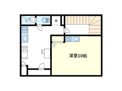 一道ビル(ワンルーム/4階)の間取り写真