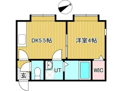 インプローブメント(1DK/3階)の間取り写真