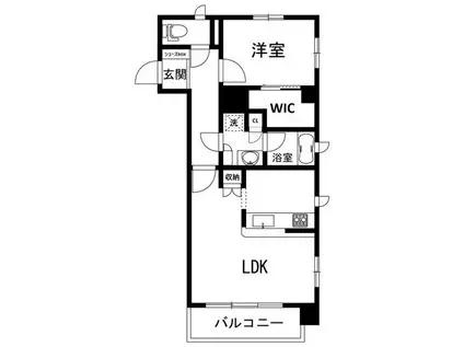 メゾン・ド・グラシアス(1LDK/3階)の間取り写真