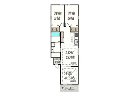 HOKURASUMAISON湯里(3LDK/2階)の間取り写真