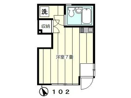 ノエル目白(ワンルーム/1階)の間取り写真