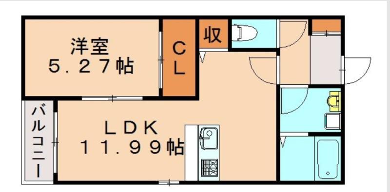 グランメゾン春日(1LDK/3階)の間取り写真