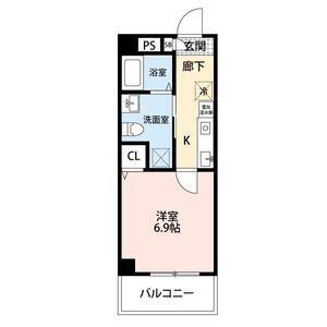 中台けやき苑(1K/3階)の間取り写真