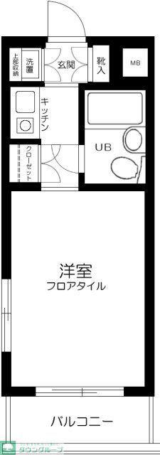 ルーブル新宿西落合(ワンルーム/3階)の間取り写真