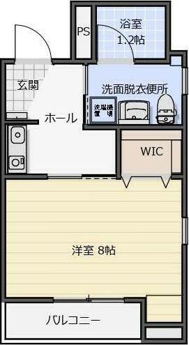 ミューゼ砂山(1K/1階)の間取り写真