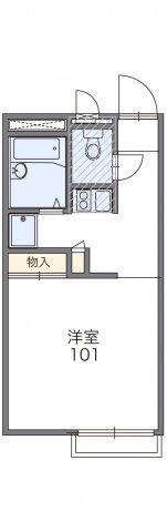 レオパレスエミノ(1K/1階)の間取り写真
