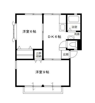 シティハイツ(2DK/2階)の間取り写真