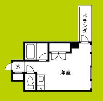 太田ビル(ワンルーム/4階)の間取り写真
