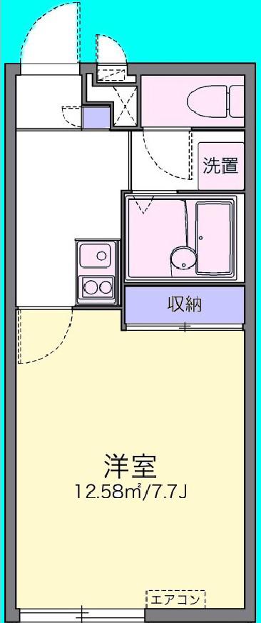 ＪＲ山陰本線 鳥取駅 徒歩26分 2階建 築17年(1K/1階)の間取り写真