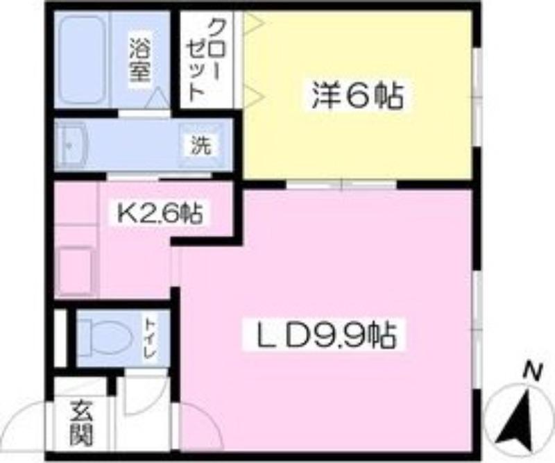 FINE BOX(1LDK/4階)の間取り写真